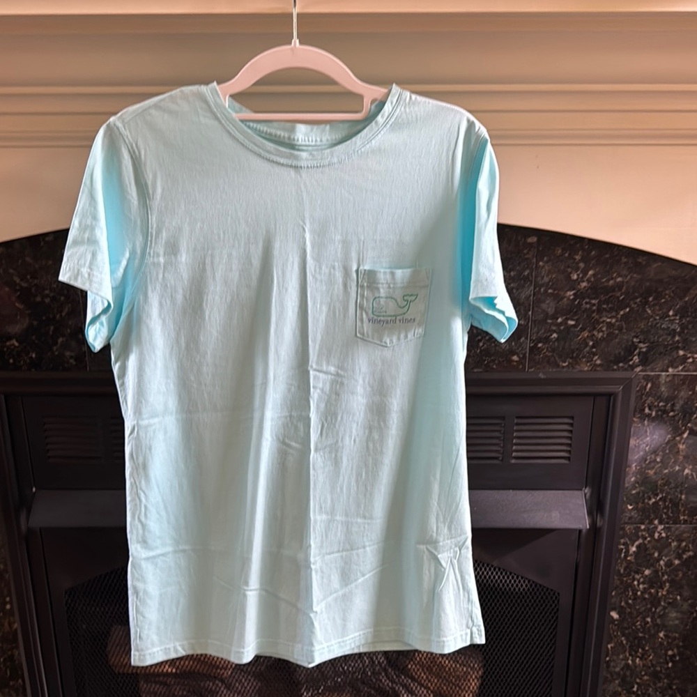 Vineyard Vines Aqua Tee with Pocket